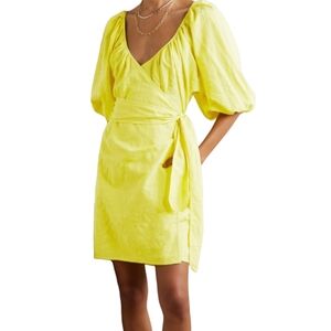 Mara Hoffman Swim Organic Cotton Linen-blend Coletta Mini Wrap Dress Swim Cover